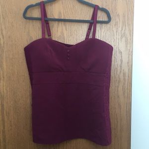 Sexy burgundy bustier!!